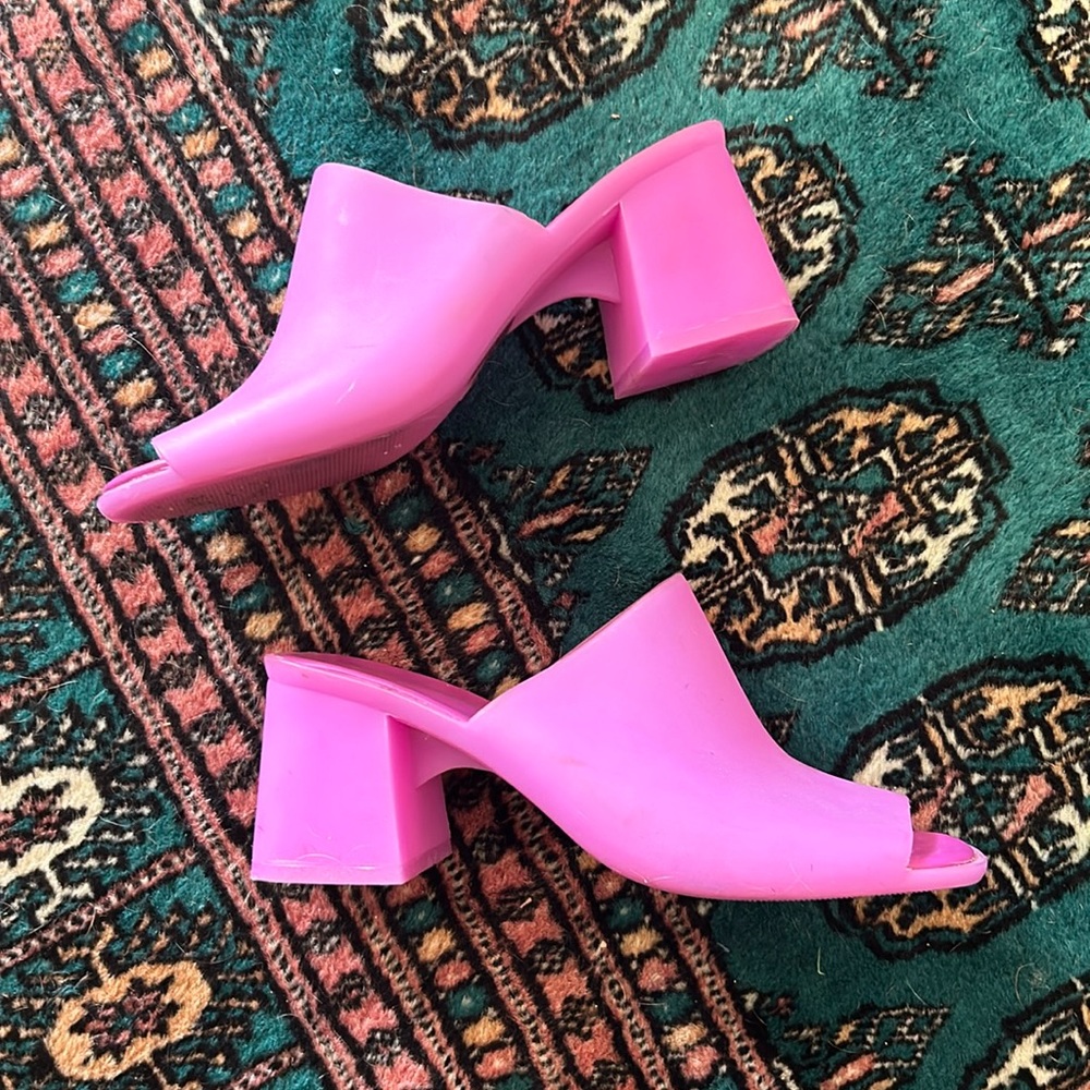 Hot Pink Jeffrey Campbell Block Heels